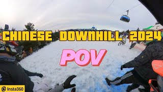 ŠÍLENÉ PODMÍNKY A 300 LIDÍ NA STARTU!!!CHINESE DOWNHILL 2024 POV