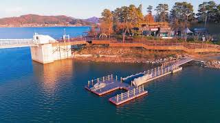 4K) 논산 탑정호 출렁다리 따라 날기 [S. Korea, Flying A suspension bridge at Topjung Lake]