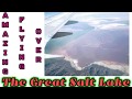 FLYING OVER | THE GREAT SALT LAKE | LARGEST SALT WATER LAKE | UTAH🇺🇸