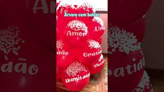 Árvore de balões personalizados #balões #balaobubble #diy #baloespersonalizados #natal #bubble