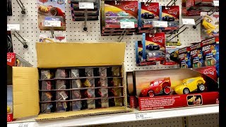 Disney Cars Toy Hunt - UNBOXING NEW Case of Disney Cars & Pretend to work at Target - LEROY HEMING