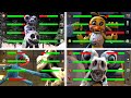 Top 5 Zoonomaly vs FNaF Fight Animations WITH Healthbars