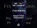 fear release potent 4 pure frequencies 396 110 281 319.88 hz pure tone