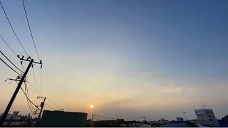 2020年8月5日 夕焼け空 タイムラプス