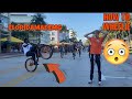 TEACHING YOUTUBER FLORIDAMADEMG HOW TO WHEELIE A PEDAL BIKE AND DO TRICKS ! ONEWAY STEPHAN