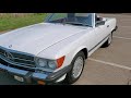 narrated 39k mile 1989 mercedes benz 560sl walk around