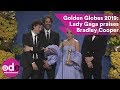 Golden Globes 2019: Lady Gaga praises Bradley Cooper