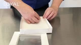 How to Assemble a LOYAL Square Cookie Box