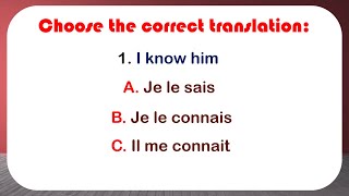 The Best Way to Improve your French? | Translation Quiz