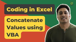 Concatenate Values using a Macro | Learn VBA
