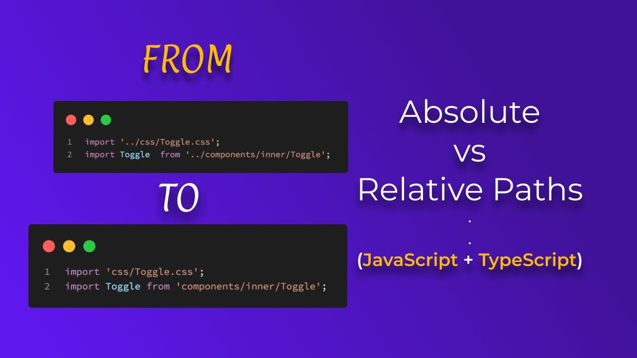 📂 React Absolute And Relative Paths Configuration - Stop ../ - YouTube