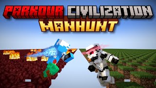 Minecraft Manhunt But It's Parkour Civilization