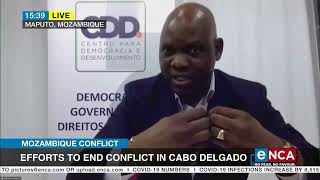 Efforts to end conflict in Cabo Delgado