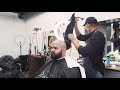 how to bald head shave with straight razor and badger brush