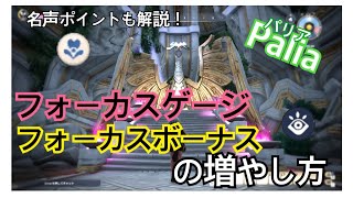 Palia(パリア)のフォーカスボーナスとフォーカスゲージの増やし方　ついでに名声ポイントについてのお話しも！オマケ情報もあるよ！【解説動画】