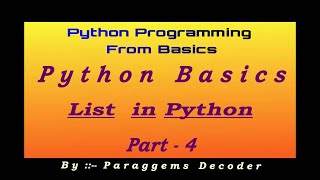 List Concatenation |List Assignment | Python Lists And List Functions | Python Tutorials 19