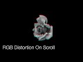 THREE JS: image RGB Split / Distortion On Scroll