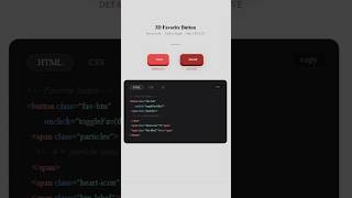 Awesome 3D Favorite Button Hover Animation HTML & CSS Tutorial!