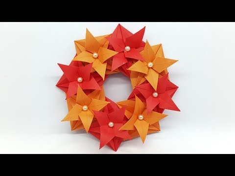DIY Christmas Wreath for Room Decor - Christmas Paper Wreath DIY Christmas Wreath for Room Decor - Christmas Paper Wreath