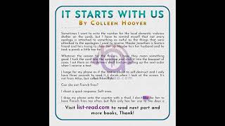 It Starts With Us by Colleen Hoover audiobook