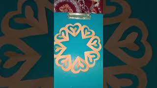 রঙিন কাগজ দিয়ে নকশা তৈরি করলাম। #colour paper cutting#new idea.