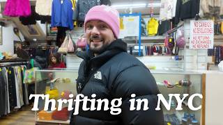 thrifting in New York City with my wife