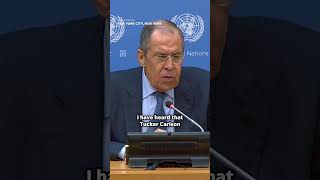 Russian Foreign Minister Lavrov comments on Tucker Carlson's Fox News departure