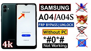 Samsung A04/a04s Frp Bypass Android12 | Samsung A04/a04s Frp Google Lock Bypass | A042f Frp Bypass
