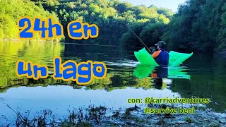 24h en un lago; pesca en pato low cost, pesca desde orilla, acampada, bushcraft... FU13