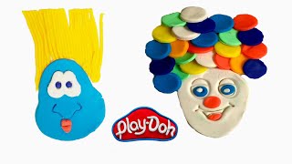 Play doh making faces playset | Fun and Easy DIY play dough clown | mz clay crafter