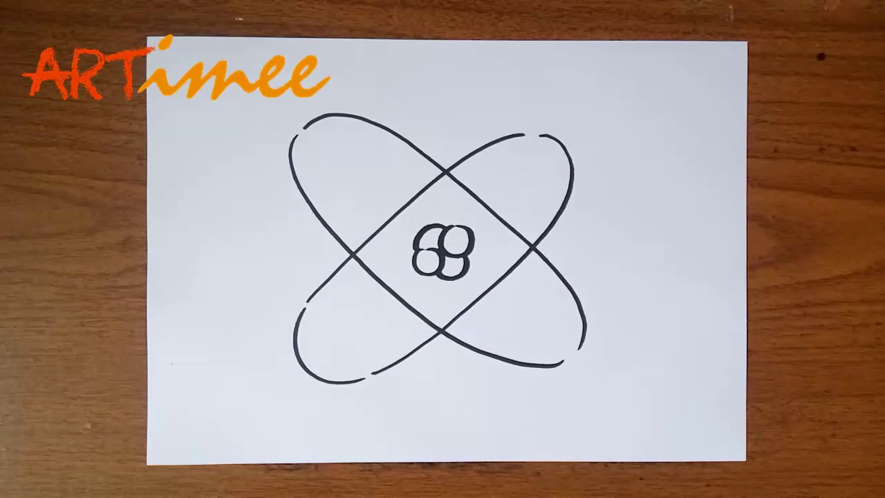 How To Draw An Atom Youtube