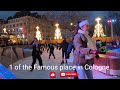 ice skating ⛸️ in germany cologne వర్షంలో తిప్పలు christmas market heumarkt tour 4k