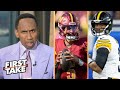 FIRST TAKE | Jayden Daniels is best QB in NFC - Stephen A: Commanders will beat Steelers in Week 10