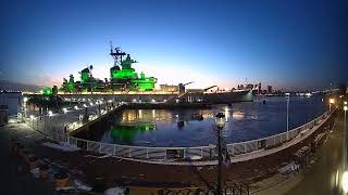 01/23/2025 Camden Sunset Timelapse from the Battleship NJ