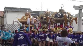 高砂神社 西畑 浜田町 戎町　練り合わせ　2019 10/10 神幸祭