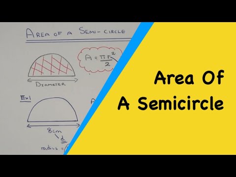What is the formula for a half circle?