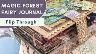 Junk Journal Flip Through | Magic Forest Fairy Journal | GGG Junk Journal Page Ideas with Printables