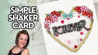 Easy Shaker Card With Low Bulk | Simon Says Stamp