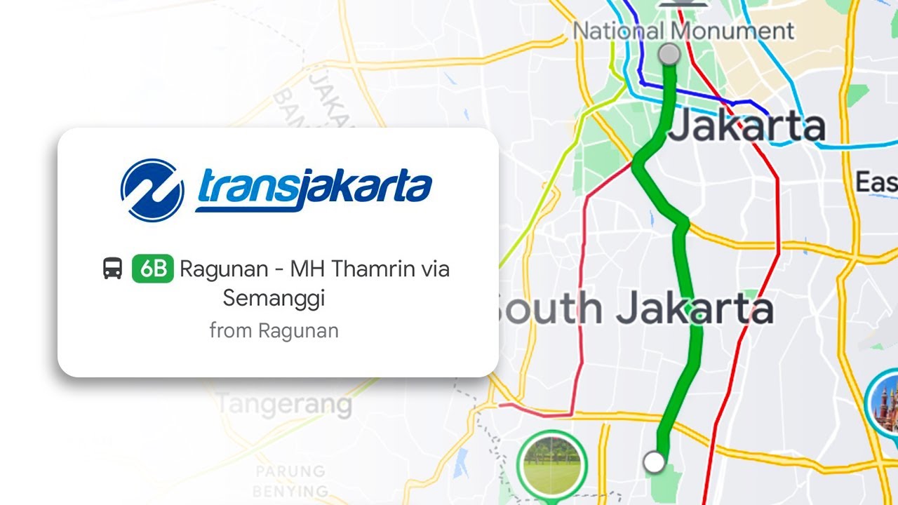 TRANSJAKARTA Rute 6B: Ragunan - M.H. Thamrin Full Trip Walkthrough ...