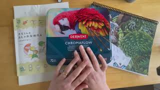 NEW Derwent Chromoflow set | Adult Colouring | Speed swatch, test and first impressions