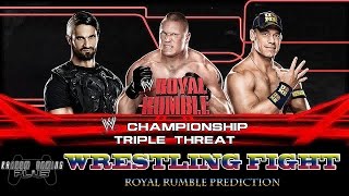 Wrestling Fight - John Cena vs Seth Rollins vs Brock Lesner (WWE 2K14)
