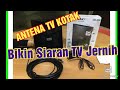 Unboxing & Review Antena TV Digital UHF indoor Outdoor Toyosaki