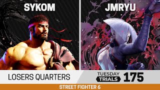 Tuesday Trials 175 SF6 Losers Quarters - Sykom (Ryu) vs Jmryu (A.K.I.)