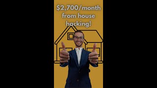 How we made $2,700 per MONTH while living in our First House Hack #shorts #realestate