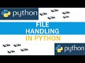 Tutorial 17 : How to handle  files in Python Programming? 