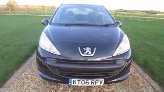 2006 Peugeot 207 S 5 Door Black