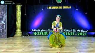 01 Hosur Natyanjali-Smt.Anuradha K -2021 | Hosur kamakshi Song