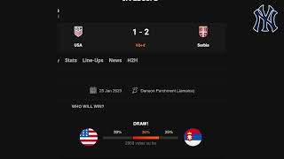 USA vs Serbia Live Watch Along