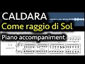 Caldara  - Come raggio di sol [piano accompaniment in 6 tonalities