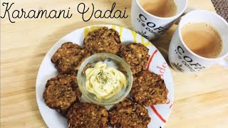 வாழைப்பூ காராமணி வடை | Karamani vadai in Tamil | Vadai recipe